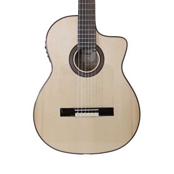 Martinez Almeria Artist AS CE Cutaway Elektro Klasik Gitar